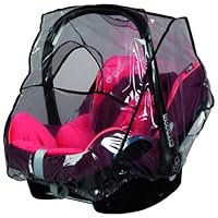 sunnybaby 13222- Universal Regenverdeck, Regenschutz für Babyschale, Baby-Autositz (z.B. Maxi Cosi, Cybex, Kiddy uva.)| Kontaktfenster | abdeckbare Trageöffnung | glasklar | Qualität: MADE in GERMANY