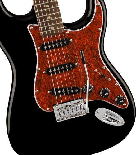 Image of Fender Squier Affinity Stratocaster - Limited Edition Black, Tortoise Shell Pickguard