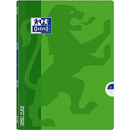 Oxford OpenFlex Cahier Seyès polypro A4 96 pages 21 x 29,7 cm Vert
