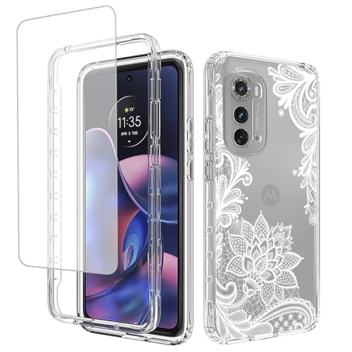Coque Moto Edge 2022 avec protège-écran verre trempé antichoc Mandala