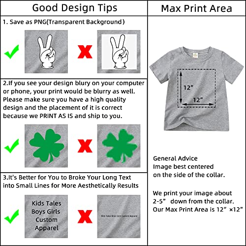 Kids Tales Custom Short Sleeve T-Shirts Add Your Own Text/Logo Design Shirt Personalized Kids Solid Cotton Tee Tops Clothes4