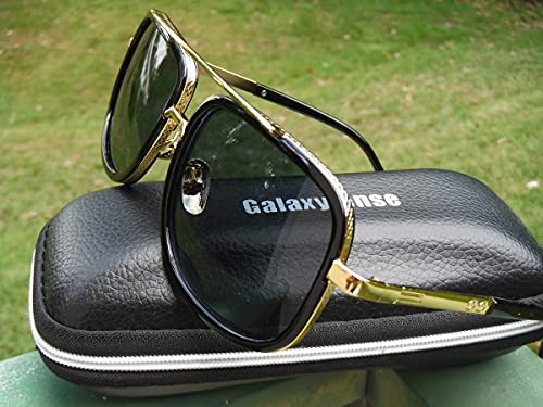 GALAXYLENSE Tony Stark Peter Parker Edith Retro Vintage Squared Glasses - Iron Men Spider Men Sunglasses - 3 Color Lens3