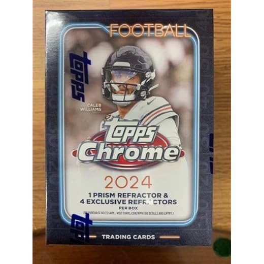 2024 Topps Chrome Football Blaster BOX-28 Cards