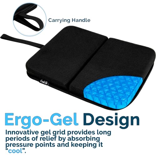 Comfilife SC-FLD-BLK Ergo-Gel Travel Seat Cushion thumb #2