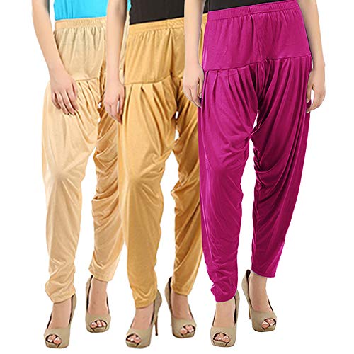 Image of Buy That Trendz Patiala Salwar for Women Relaxed Fit Viscose Patiyala Salwar Harem Bottom Pants