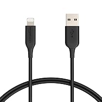 Amazon Basics – Cavo di ricarica USB-A a Lightning, certificato MFi, serie Advanced, per iPhone, nero, 0.9 m, confezione da 2