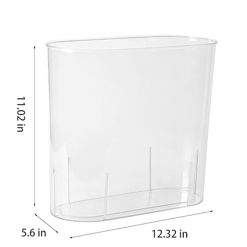 Miniatura 6 de Anyoifax Cubo de basura pequeño delgado de 3 galones, contenedor de basura para baño, dormitorio, sala de estar, cocina, debajo del escritorio,