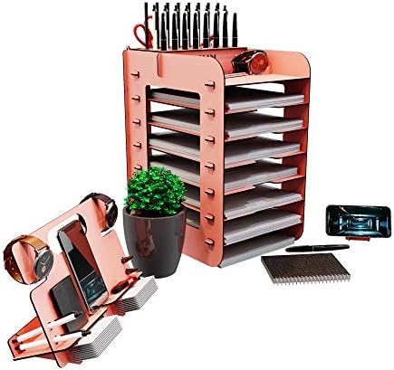 Kuk Design Robinia A4 Evrak Rafı Ofis Masaüstü Organizer Set (Siyah) - Görsel 6