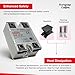 Industrial 25A DC to AC Solid-State Relay with Terminal & Transparent Cover - Input 3-32 VDC & Output 24-380 VAC, Max Rating 25A Peak, 10A Continuous - Reliable Switching Solution for Industrial