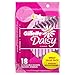 Gillette Venus Daisy Classic Disposable Razors for Women, 18 Count, Hair Removal for Women