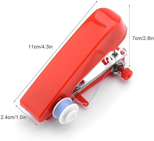 Miniatura 2 de Mini máquina de coser de mano de una sola puntada, máquina de coser portátil manual de puntada portátil para uso doméstico de viajes
