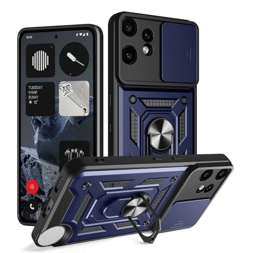 Coque Nothing CMF Phone 2 Pro bleu avec protège-caméra coulissant