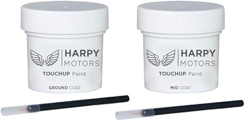 Harpy Motors Pintura de retoque de 1 onza capa media con pinceles compatible con Nissan Altima QX3 2001-2012 perla blanca satinada. Combinación de