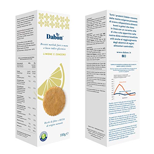 Biscotti morbidi Limone e Zenzero, a basso indice