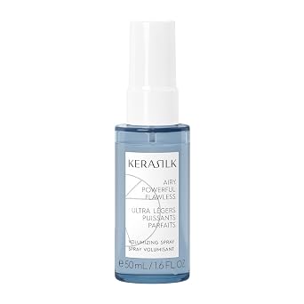KERASILK Volumizing Spray | Enhances Volume & Body |Provides Weightless Conditioning & Detangling |With Heat Protection | For Limp, Flat Hair