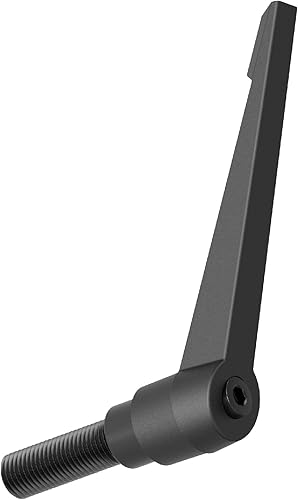 Miniatura 20 de 2 manijas de palanca de sujeción, rosca macho M8 x 1.575 in, cierre rápido ajustable de bloqueo giratorio, perno de tornillo giratorio