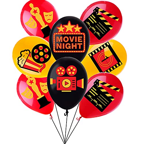 Hollywood Movie Party Decorations Hollywood Movie Party Balloons for Movie Night Birthday Party Hollywood Party Supplies