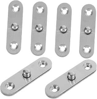 6pcs Stainless Steel Folding Pivot Hinges for Furniture and Bathroom