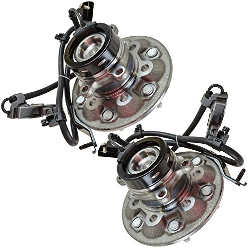 Image of TRQ Front Left and Right Wheel Bearing and Hub Assembly Set 2 Piece Compatible with 04-08 Chevrolet Colorado RWD 04-05 GMC Canyon SLE RWD 06-08 Canyon 2006 Isuzu i-280 07-08 i-290 07-08 i-370