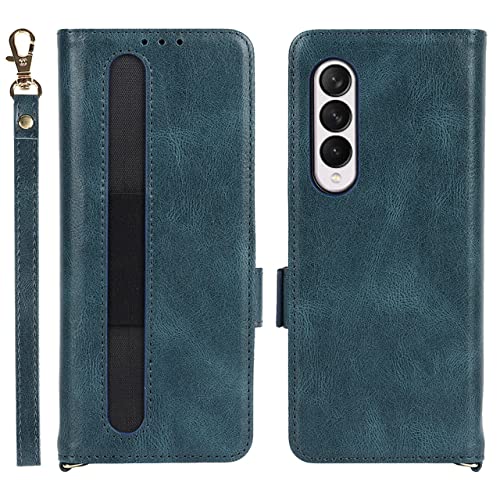 Étui Samsung Z Fold 3 5G magnétique avec portefeuille détachable et porte-stylo