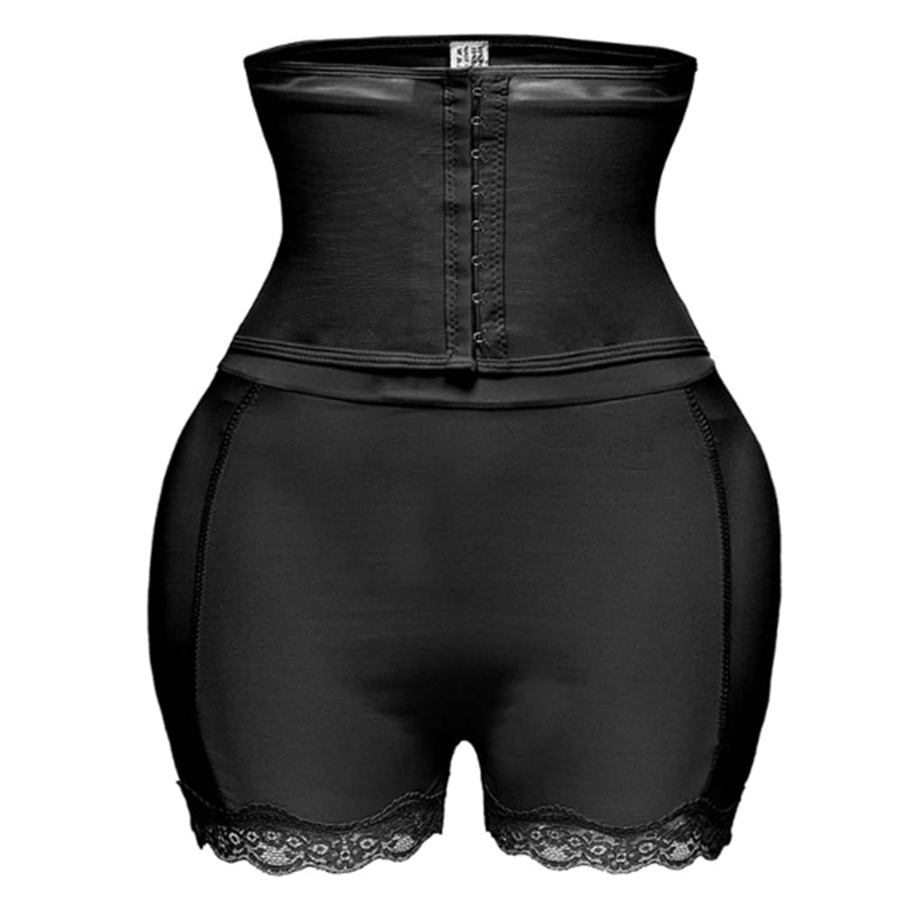 MMRTDJDR Kontrola majtek wysokiej talii Slim Corset Hip Ends Kobieta brzuch Zwiększ wyściełane majtki podnośnika tyłka