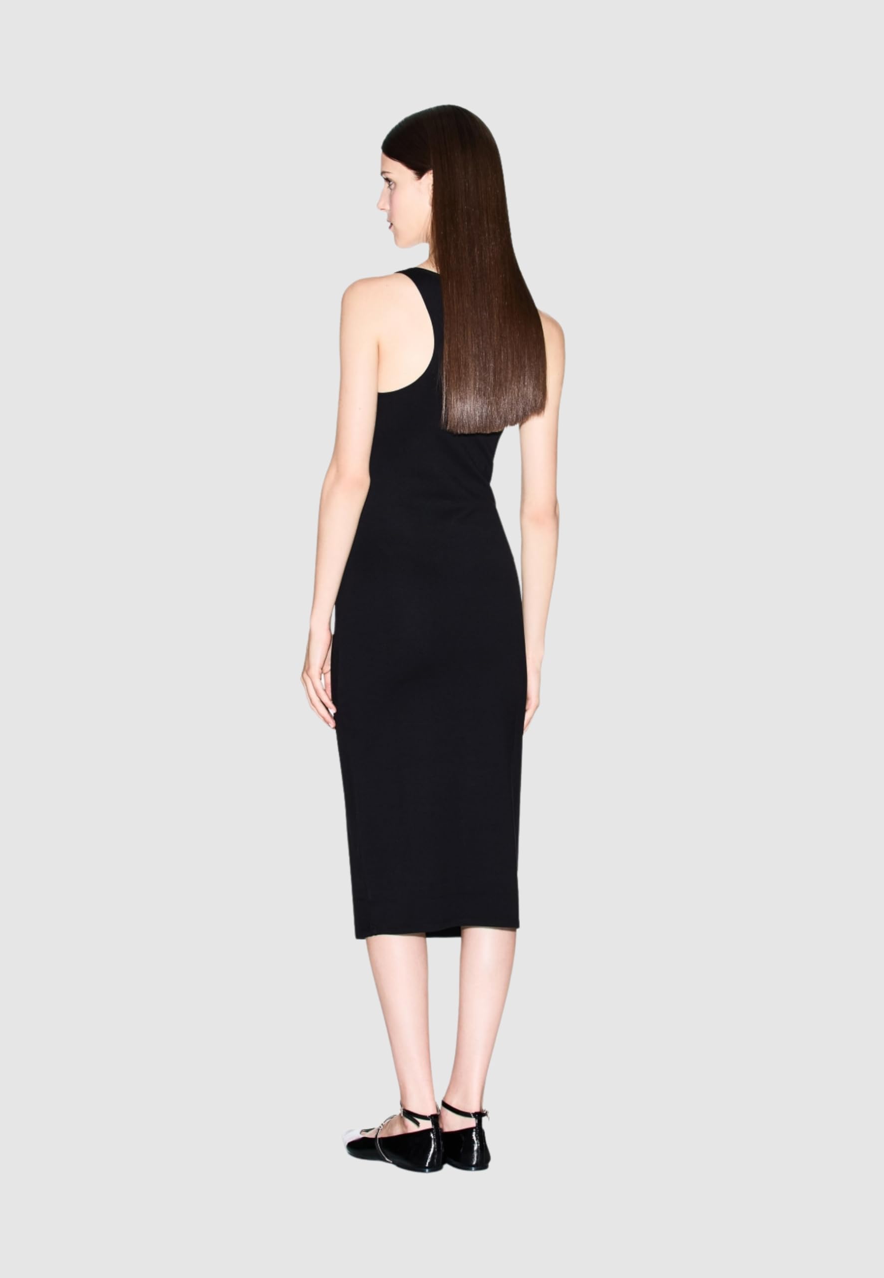 Armani Exchange Icon Project, Tank Dress, Small Logo Embroidery Vestito Donna (Pacco da 1)
