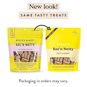 Boccesbakerybacnnuttysoftchewydogtreatswheatfreepbbaconflavoredallnaturallimitedingredientovenbakedcookiesfordogs6ozbag Urban Country Home Decor Bocces bakery bacn nutty soft chewy dog treats wheat free pb bacon flavored all natural limited ingredient oven baked cookies for dogs 6 oz bag urban country home decor