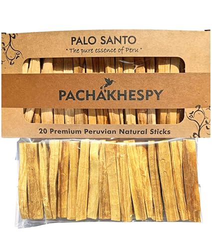 Palo-Santo-Sticks-Authentic-Smudging-Peru-20-Pack-for-Energy-Cleansing-Aromatherapy-Meditation-100-Natural-Ethically-Sourced-Sustainable-Holy-Wood-Wild-Harvested-Premium-Palo-Santo-Incense-Quality Palo Santo Sticks Authentic Smudging Peru 20 Pack for Energy Cleansing Aromatherapy Meditation 100 Natural Ethically Sourced Sustainable Holy Wood Wild Harvested Premium Palo Santo Incense Quality
