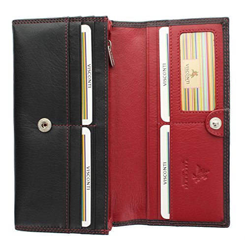 Porte-monnaie femme Visconti Colorado, l'excellence du cuir bicolore