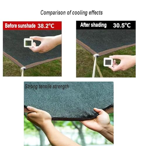 Filet d'ombrage extérieur résistant avec œillets pour serre 10x10m