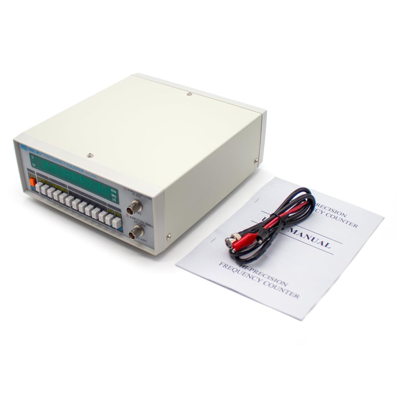 Medidor de frecuencia de Alta precisión y Multifuncional TFC-2700L Instrumento con Pantalla de 8 LED Contador de frecuencia de Alta resolución de 10 Hz a 2,7 GHz