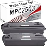 RTEUYH MPC2503 Scatola Toner Di Scarto Compatibile Per AfiCio MP C2003SP C2011SP Con C2503SP C3003SP C3503SP C4503SP C5503SP C6003SP C2004EXSP C2504EXSP C3004EXSP C3504EXSP 2-pack
