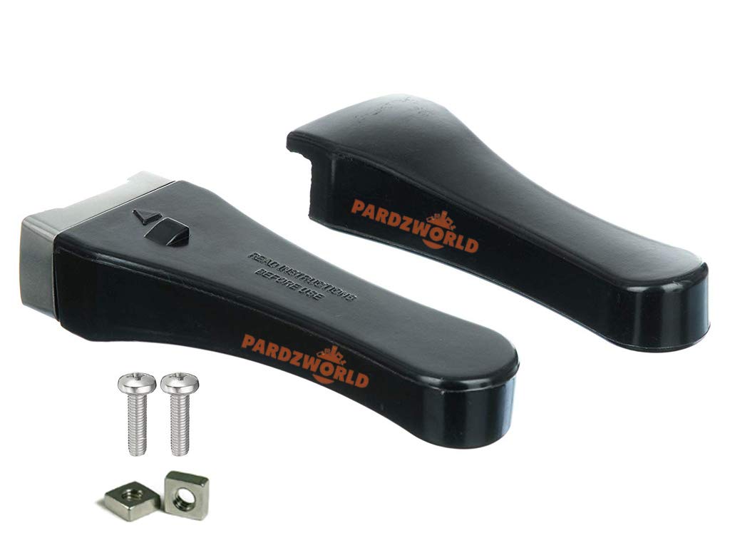 PARDZWORLD Pressure Cooker Handle (2 Pcs Set) With S.S Screws & Nuts, Suitable for Pigeon 3 Litre Aluminium Cookers ONLY. MATCH & BUY Color:Black.