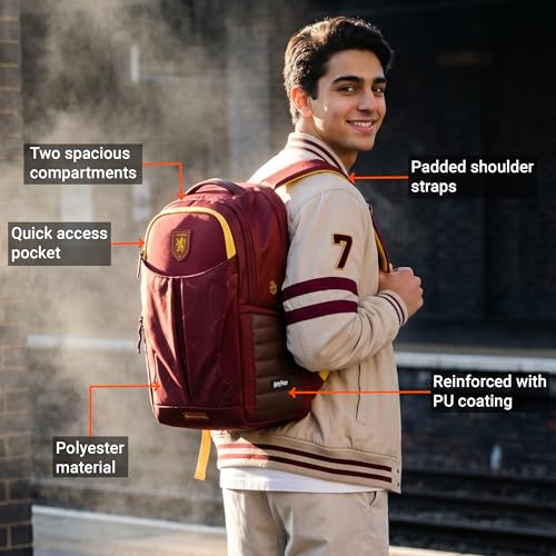 Image of Nasher Miles Harry Potter Backpack | Laptop Backpack | Ideal for Office, College, School & Travel | Men, Women, Boys, Girls