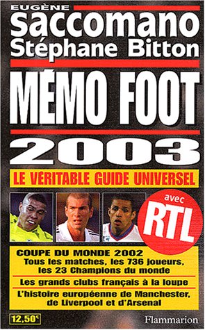 Télécharger Mémo Foot 2003 Livre eBook France