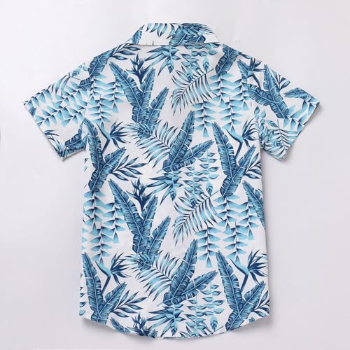 Image of Daddy and Me Matching Outfits Hawaiian Father and Son Matching Shirts for Family Photoshoot Summer Men Boys Father's Day Tops