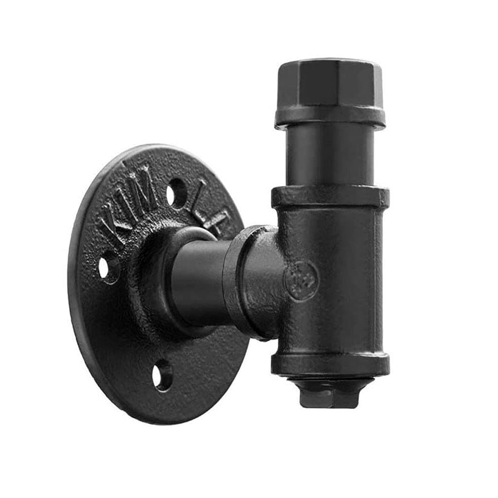 Bathroom Robe & Towel Wall Hooks Hanging Industrial Iron Pipe Coat Hook Wall Mounted Heavy Duty Bathroom Robe Hanger Hooks for