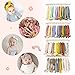 POVETIRE Headband Holder for Girls Baby Headband Organizer Head Bands Hair Accessories Display Organizer Wall Hanging Decor for Nursery Toddler Girl Room