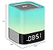Celcube Night Light Bluetooth Speaker, Alarm Clock Bluetooth Speaker Touch Sensor Bedside Lamp MP3 Player, Dimmable Multi-Color Changing Bedside Lamp