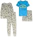 Spotted Zebra Boys' Disney Star Wars Marvel Frozen Princess Snug-Fit Cotton Pajamas Sleepwear Sets Set Pigiama, Grigio/Blu, Amici di Toy Story, 9-10 Anni