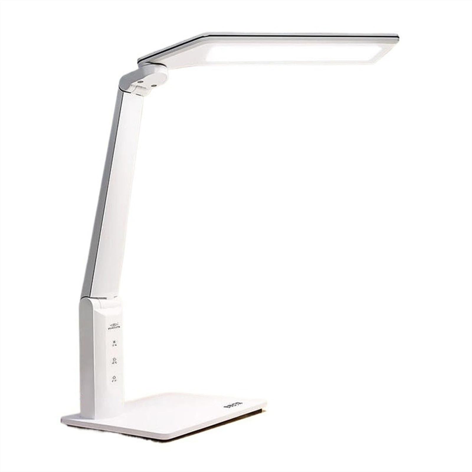 Lampa stołowa Lampa biurkowa LED do domowego biura, lampa stołowa do ochrony oczu, ściemniana lampa biurkowa o mocy 9 W, 3 tryby kolorów i 6 poziomów jasności, biała Lampa do czytania