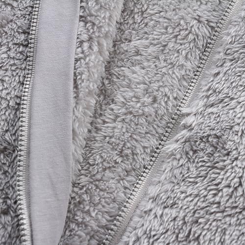 KIDDLETOWN Baby Overall Winter Fleece Strampler Baby Schneeanzüge mit Kapuze Neugeborenes Bär Schneeanzug Junge und Mädchen Einteiliger Anzug für 0-3 Monate