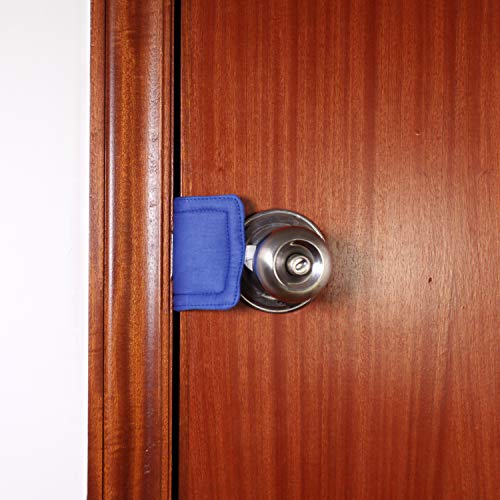 Image of Royal Blue Door Silencer & Jammer - 3 Pack Noise Reducing Door Cushions - 3.25 x 5.5 Inch