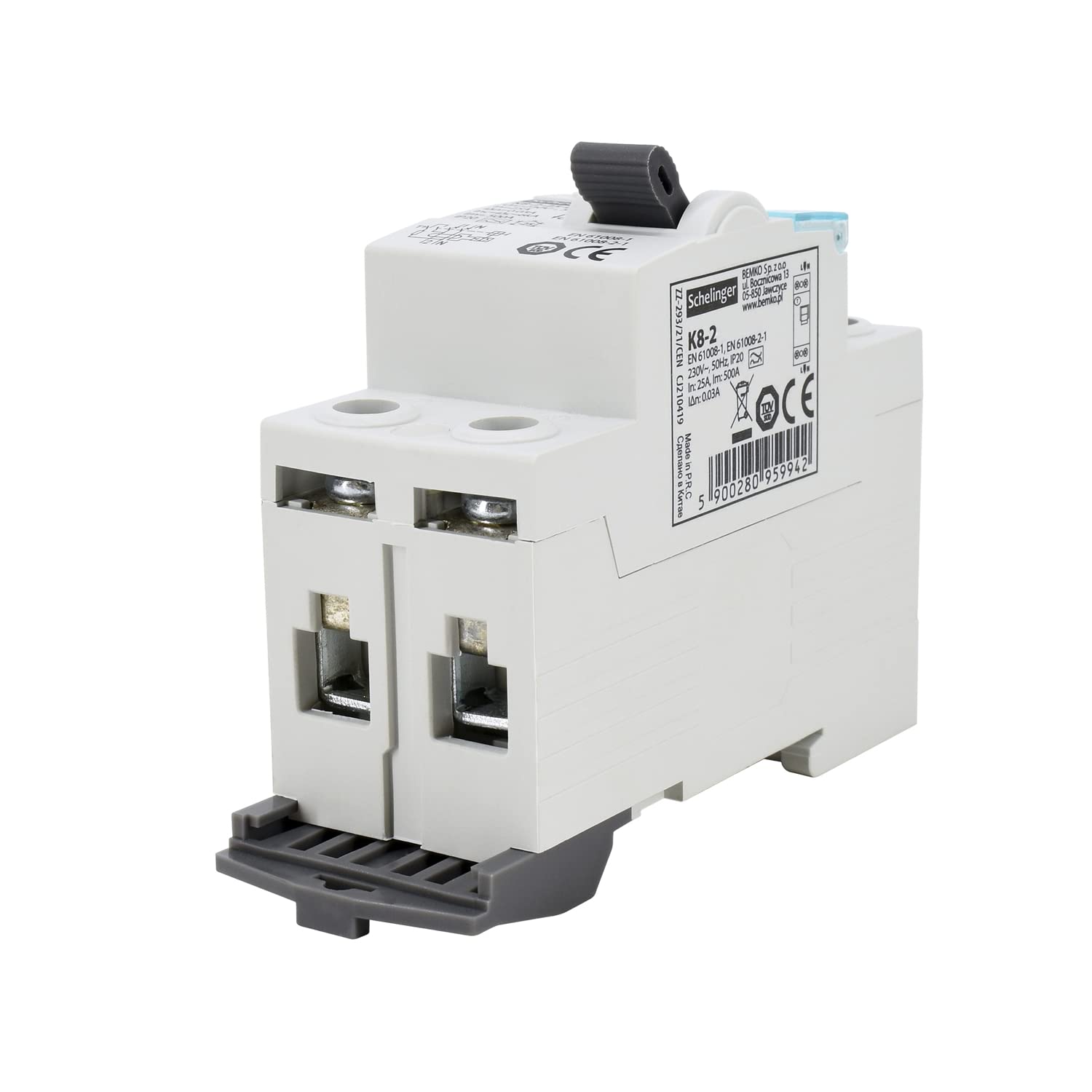 Schelinger - Disyuntor diferencial tipo A 2 polos / 4 polos / 30mA / 25A / 40A / 63A (2 polos 25A)