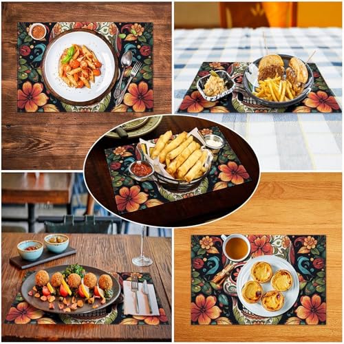 Set de table PVC résistant à la chaleur et imperméable pour dîner