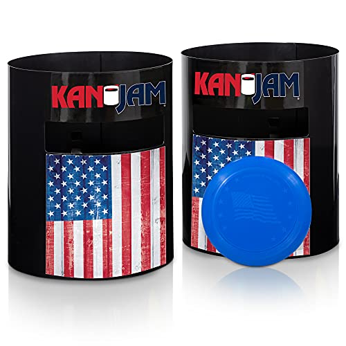 Kan Jam Disc Toss, 2 Goals & Disc, Outdoor Games, Traditional Flag by Kan Jam - Used condition - US$31.81