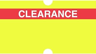 HUBERT Yellow Label with Reversed Red Print 