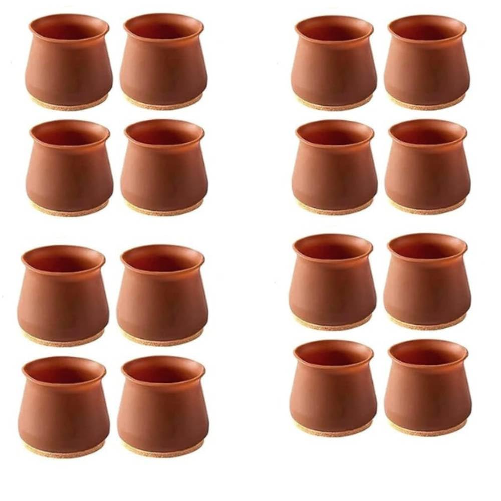 16 Pcs Silicone Chair Leg Floor Protectors Rubber Chair Leg Caps Furniture Protector to Prevent Scratches, Reduce Noise, Anti-Slip Furniture Leg Covers for Chair, Stool Table, (Brown)-image-24