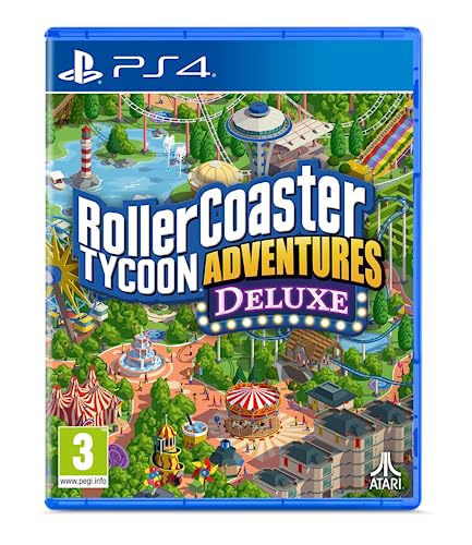 Rollercoaster Tycoon Adventures Deluxe - Playstation 4 PS4 - Get your race on!