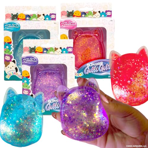 Image of Horizon Group USA Slimygloop Gelli Gels, Squishmallows 3 Pack